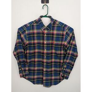 Polo Ralph Lauren Men' Classic Fit Plaid Color Button Down Long Sleeve Shirt, XL